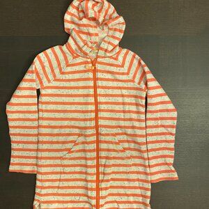 Girls Land's End Full Zip Swim Cover-Up - Size Large (6x-7)